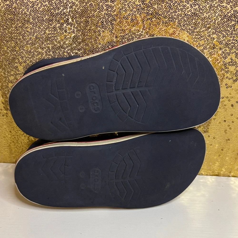 CROCS Navy and Red Water Shoes